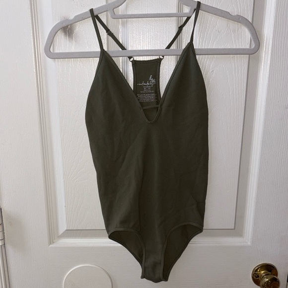 Free People Khaki Bodysuit XS/S - Picture 1 of 7